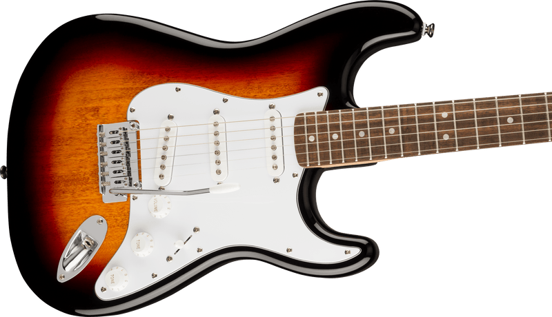 Previously Rented - Squier Affinity Series Stratocaster Electric Guitar, Laurel Fingerboard, 3-Color Sunburst