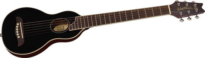 Washburn Rover Acoustic Travel Guitar, Black