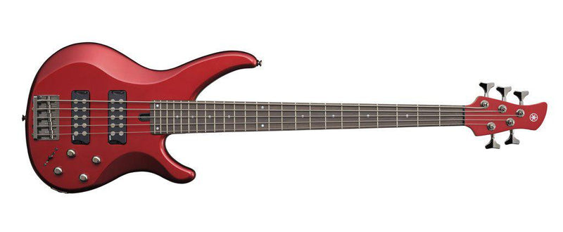 Yamaha TRBX305 5-String Electric Bass, Candy Apple Red